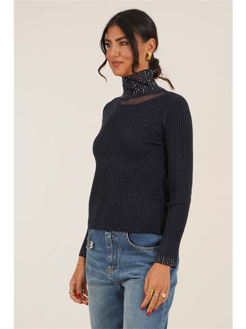 Maglia costine Luckylu Milano | MA23PNNAVY